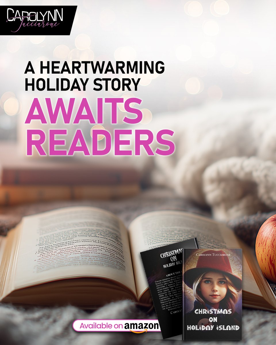 CarolynnAuthor's tweet image. Return to Holiday Island, where twinkling lights and cherished traditions warm every heart. A festive tale of love, nostalgia, and the magic that makes Christmas unforgettable.

🔗carolynntucciarone.com

 #ChristmasSpirit #HolidayReads #FeelGoodFiction #CozyVibes #FestiveReads
