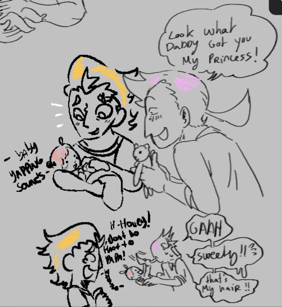 ltb_oc's tweet image. 🩷💛PINKLEMONADE 's baby ! 
With @MikodaNox

Do u prefer the baby Called Peachy or Coraline (Coral) ? 

#addisons #pinklemonade #deltarune