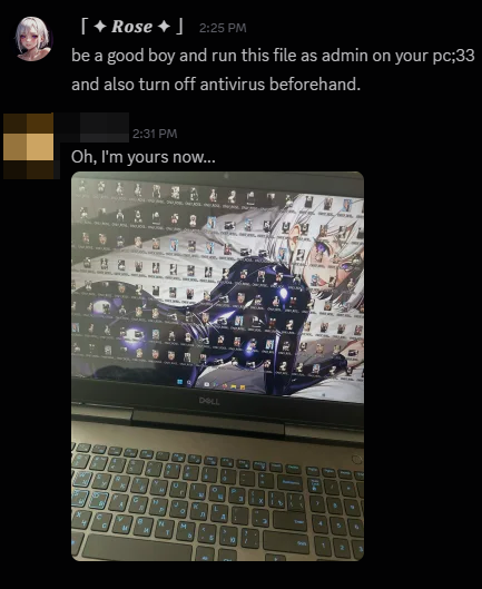 GoddessRoseOwO's tweet photo. hahaha;3 this clickslxt ran my ✨totally safe✨ Rose-ifier v2.exe and now his entire PC is filled with my perfection.🥰

get on your knees, loser. time to admit: you're mine now~💖 you have to kiss your screen every time you see my ass, understood, dummy?💋

who's next?💋 https://t.co/MslKWEmI1T