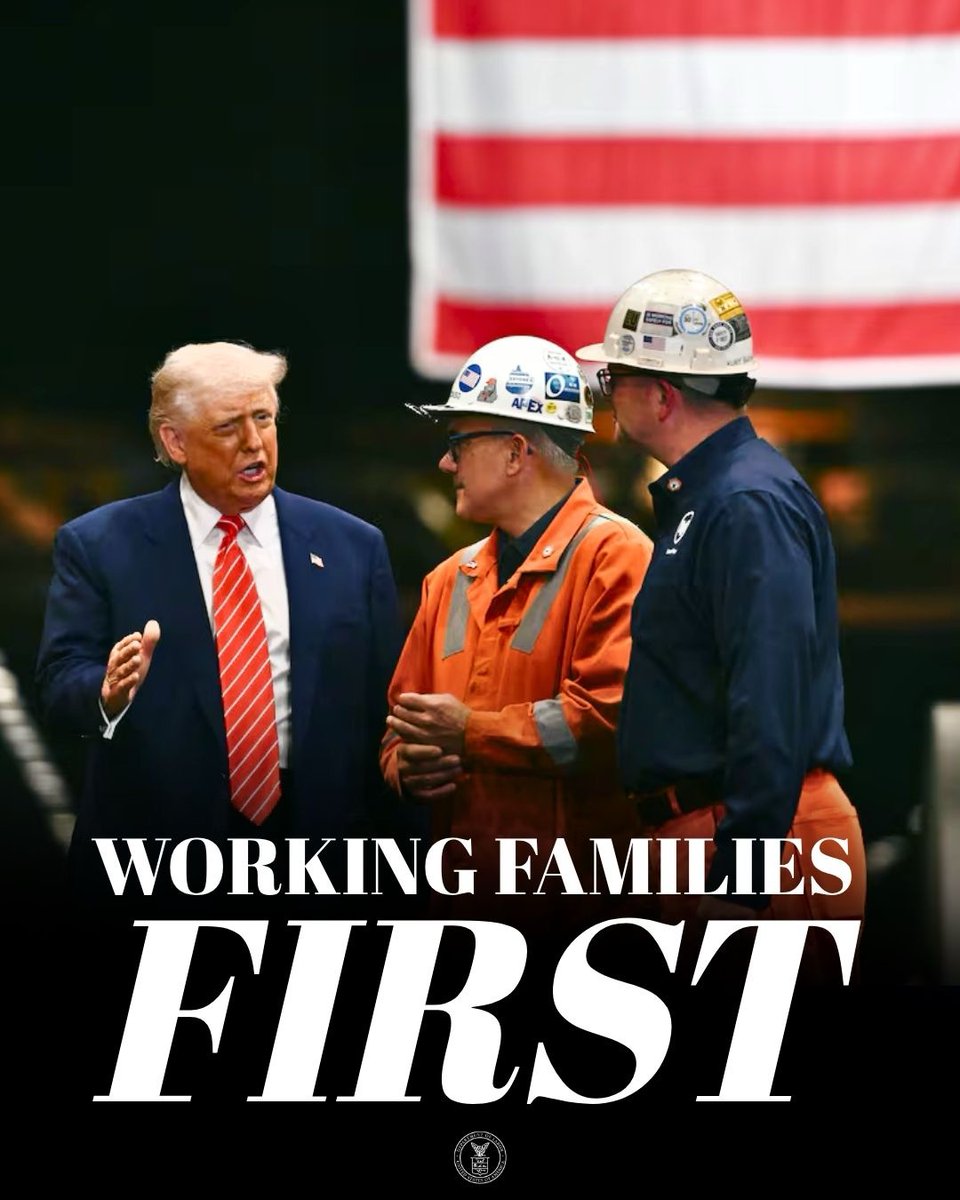 USDOL's tweet image. The Working Families Tax Cuts are delivering RECORD-BREAKING relief for hardworking Americans this tax season! 🇺🇸
 
✅ No Tax on Tips 
✅ No Tax on Overtime 
✅ Expanded Child Tax Credit