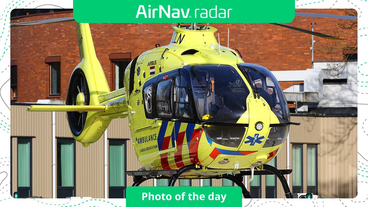 AirNavRadar's tweet image. 📸 Photo of the Day

🚁 Eurocopter EC135 P3H
📝 Registration: PH-LLN
📷 Photographer: Jeroen Stroes

Have a great shot? Upload yours: airnavradar.com/photos/upload

Track live flights with the app: airnavradar.go.link/fr5Vi

#Aviation #Helicopter #AirNavRadar