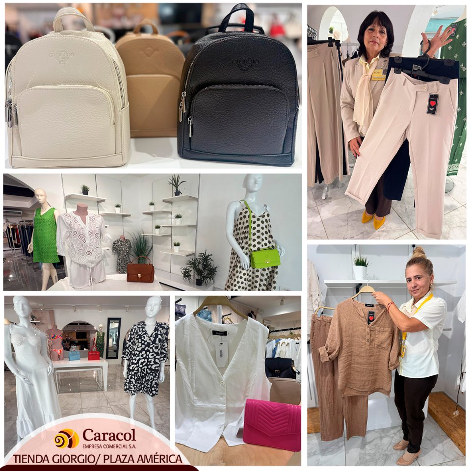 CaracolVaradero's tweet photo. ✨ ¡Nueva Mercancía en 📌Plaza América,Tienda Giorgio ! ✨
👗👜Confecciones modernas, cómodas y llenas de estilo, junto con carteras exclusivas que serán el complemento perfecto para cualquier look.👜👗
#CaracolDistingue
#CaracolVaradero
#modayestilo
#atencionalcliente https://t.co/TgfUIWYFJB