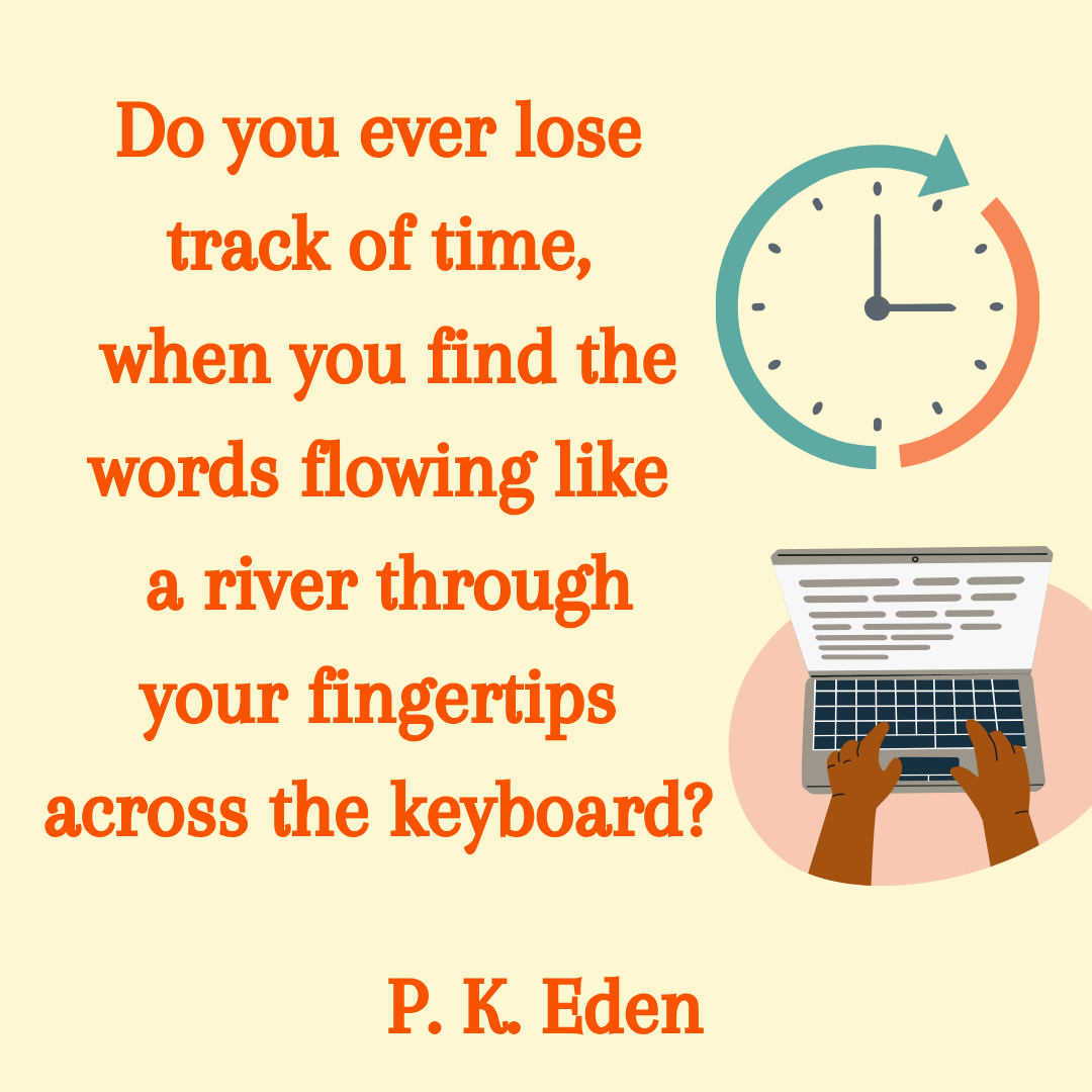 PKEdenAuthor's tweet photo. Do you ever lose track of time, when you find the words flowing like a river through your fingertips across the keyboard? 

#losetrackoftime #wordsflowing #amwriting #amreading #TheMirrorbyPKEden #urbanfantasy #fairytales #TheWildRosePress https://t.co/GWMZuhtd2Z