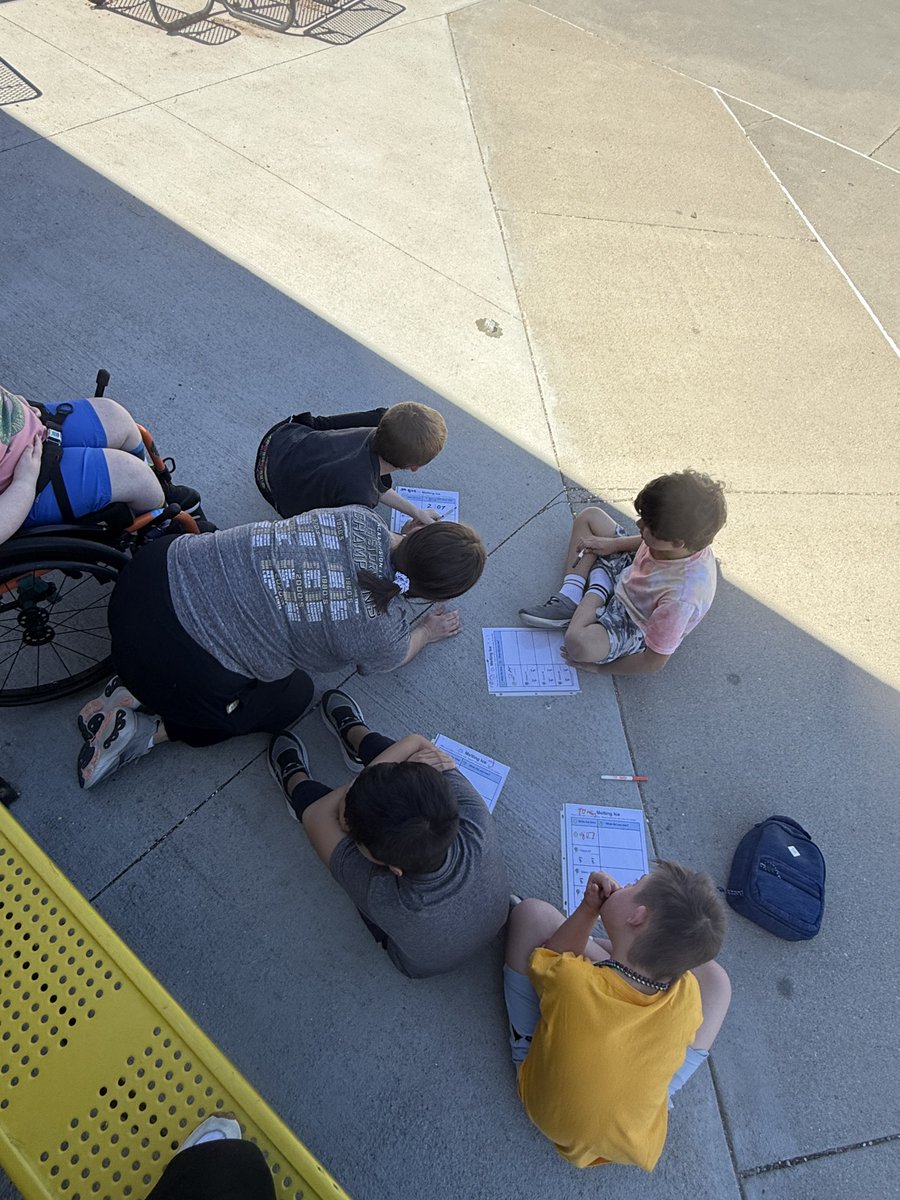 The students in Skills 3 had such a wonderful time soaking up the gorgeous weather and having fun discovering how the sun affects a bag of ice cubes! #WildcatStrongHPS