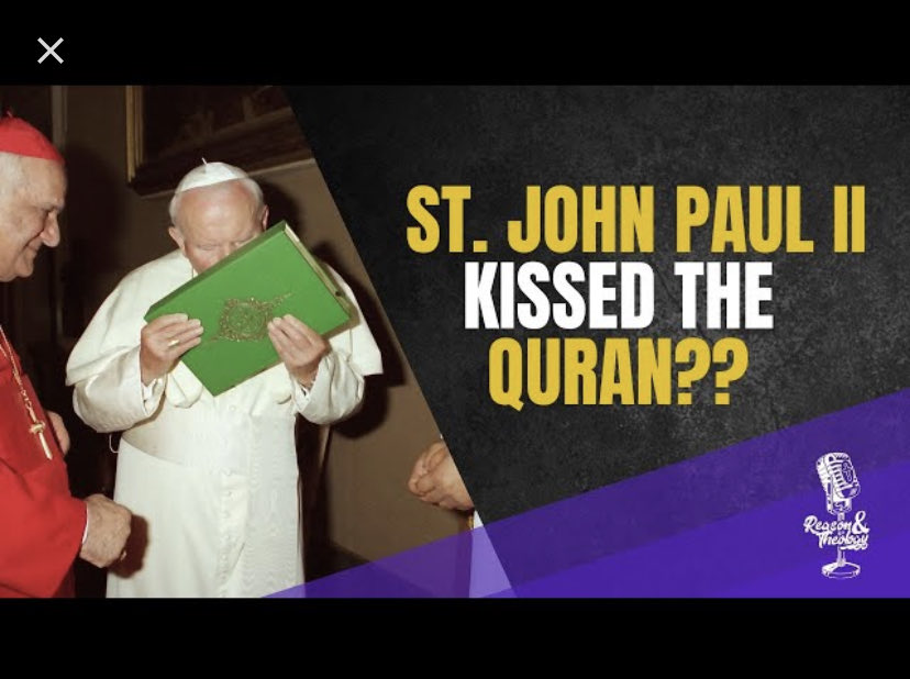 America4Sale_'s tweet image. Pope John Paul II 
Kissing QURAN 🕌☪️
#killuminati