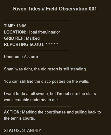 ARCRaidersNews's tweet image. ARC Raiders Riven Tides Teaser!

Players just received an email titled "RIVEN TIDES: Field Observation - 18:06".

It contains two photos and a mysterious message.