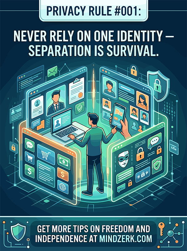 mindzerk's tweet image. Most people build one identity…

Online, that’s a liability.

Never rely on one identity.
Different roles. Different access.

Because once one is exposed… everything connected to it is too.
oracle.mindzerk.com/never-rely-on-…

#DigitalPrivacy #OpSec #OnlineSecurity #Mindzerk