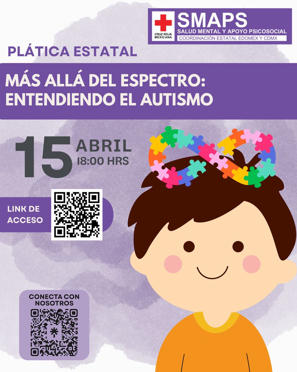 CruzRojaEM's tweet image. La mente #autista puede recibir demasiada información a la vez;  entender que un "berrinche" puede ser una sobrecarga sensorial cambiará tu perspectiva. 

¡Acompáñanos!

SESIÓN GRATUITA
*   Miércoles - 15 de abril
⏰ 18:00 hrs
Por #GoogleMeet 👇🏽
🔗meet.google.com/uon-cxgd-fzf