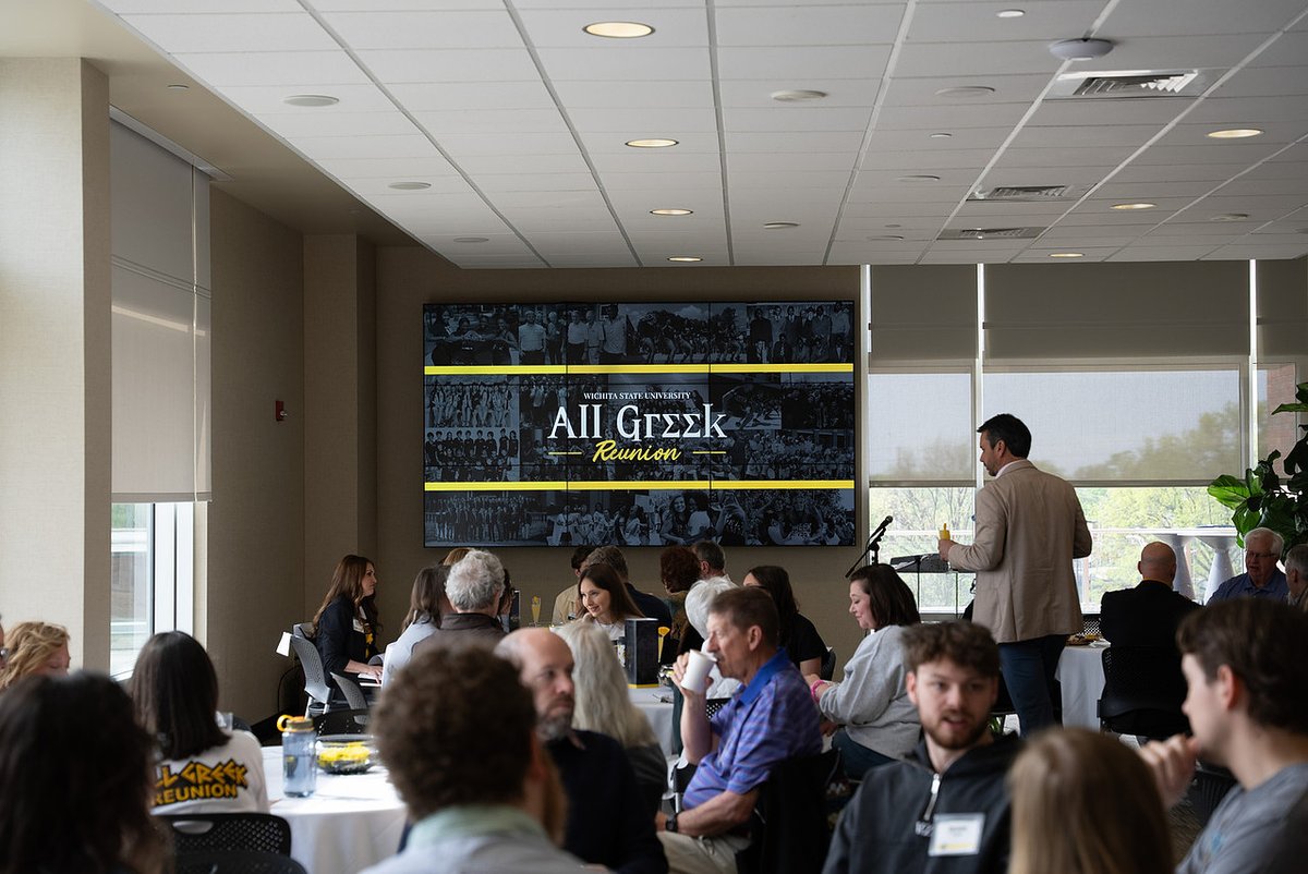 PresidentWSU's tweet photo. A great time celebrating fellowship, tradition and the lasting impact of Greek life during the All Greek Reunion. Always inspiring to see alumni reconnect and relive memories across campus. Thank you to the WSU Foundation and Alumni Engagement for bringing this weekend together. https://t.co/meNYAGZG8q