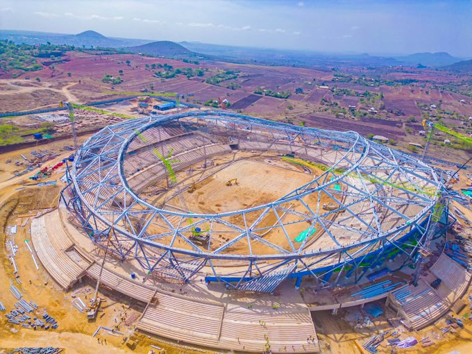 Worldstadium_EN's tweet image. 🇹🇿🔜🏟Tanzania  is constructing a $112m, 30,000-seat stadium in Arusha for the 2027 AFCON, to be named after President Samia Suluhu Hassan

📸#Tanzania | #Arusha | #AFCON2027