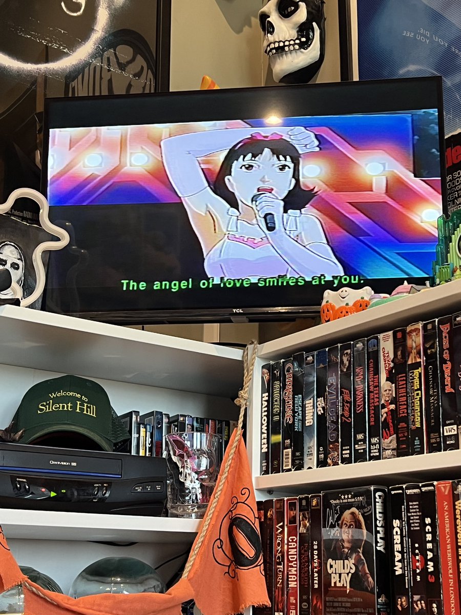 I love working from home and sitting on the floor w my laptop rolling around watching video tapes. Perfect Blue today