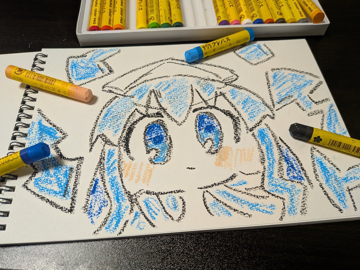 クレヨンで描いたでゲソ！