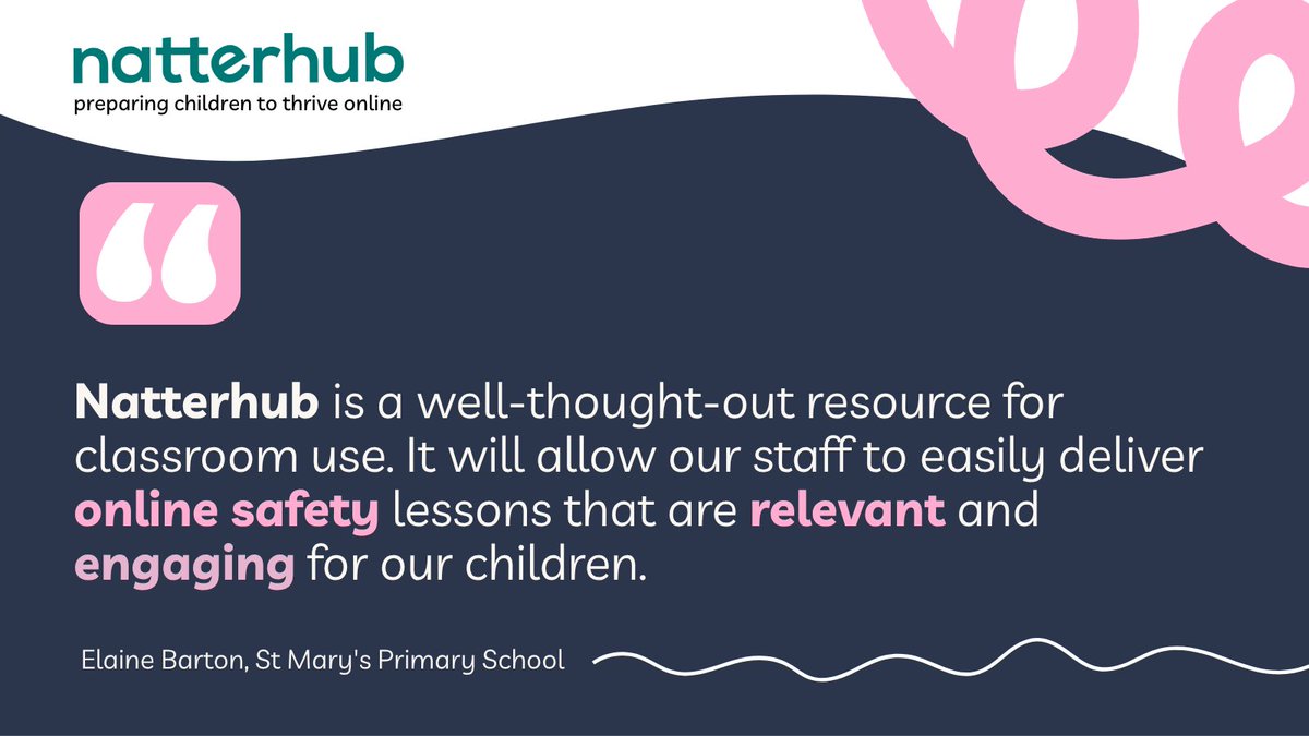 natterhub's tweet photo. Natterhub demos are a perfect opportunity to view our lesson delivery system for online safety. Designed for primary classrooms, there are supportive tools for teachers and engaging content for pupils to develop their digital skills. Elaine has kindly shared first impressions. https://t.co/Gp7M9WVLqg