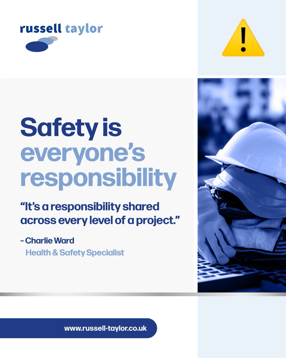 RTaylorGroup's tweet photo. 🦺 Today is World Day for Safety &amp; Health at Work! Workplace safety remains a top priority across construction, engineering and manufacturing. We take compliance and safety seriously when supporting our clients with recruitment.

#WorkplaceSafety #RussellTaylorGroup https://t.co/c2SpJMF1Sc