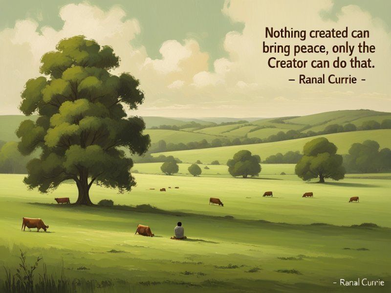 Ranal55's tweet image. Nothing created can bring peace, only the Creator can do that.
 
#quote #quotesmith55 #Peace #God