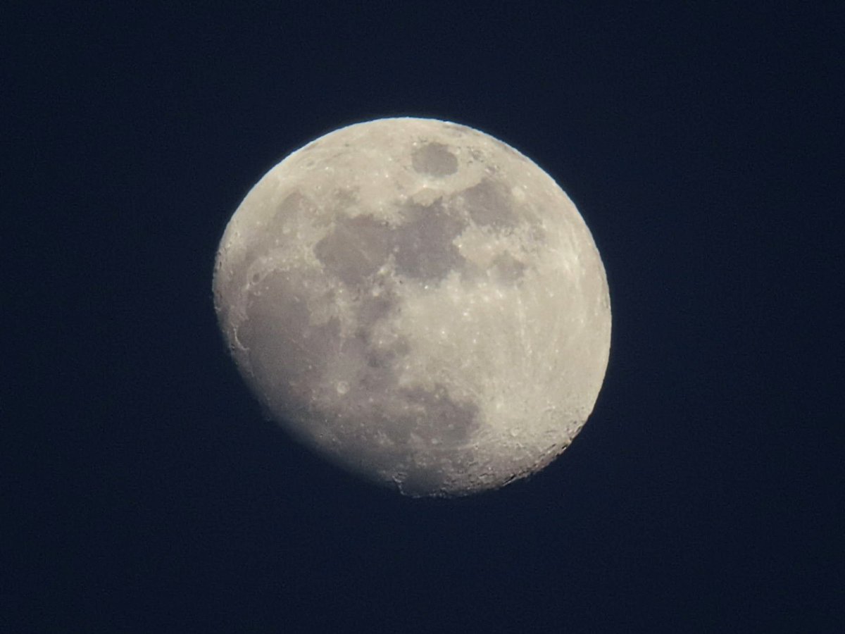 風が強いけど、いい夕空でした
南の空には丸みを帯びた月も出てます🌔