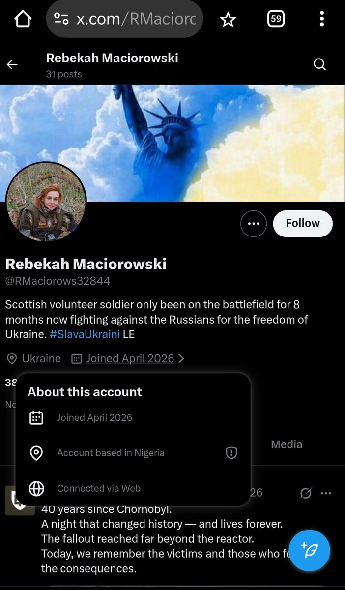 Scammer_Joker's tweet image. Please Report/Block/Repost these Fake Ukrainian Soldiers
1. PP is of Anastasiia Blyshchyk
2. Impersonates @bekamaciorowski 
1. HalynaMila1b
x.com/i/user/2042736…
2. RMaciorows32844
x.com/i/user/2046613…
Thanks
#scammers
