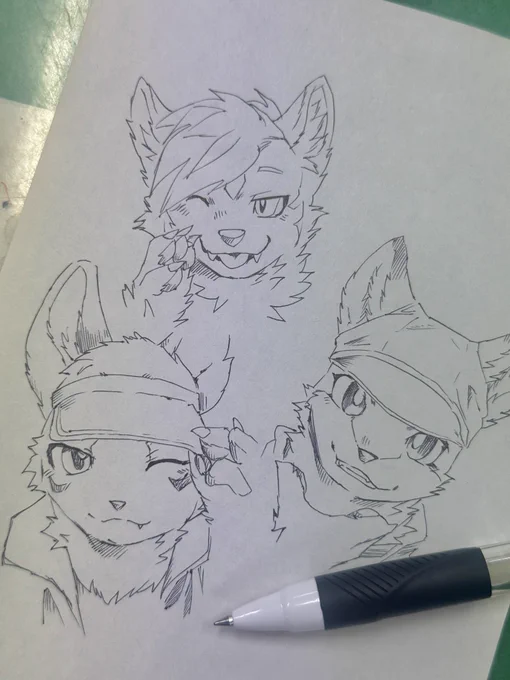 休憩中に会いたい子を描いた 