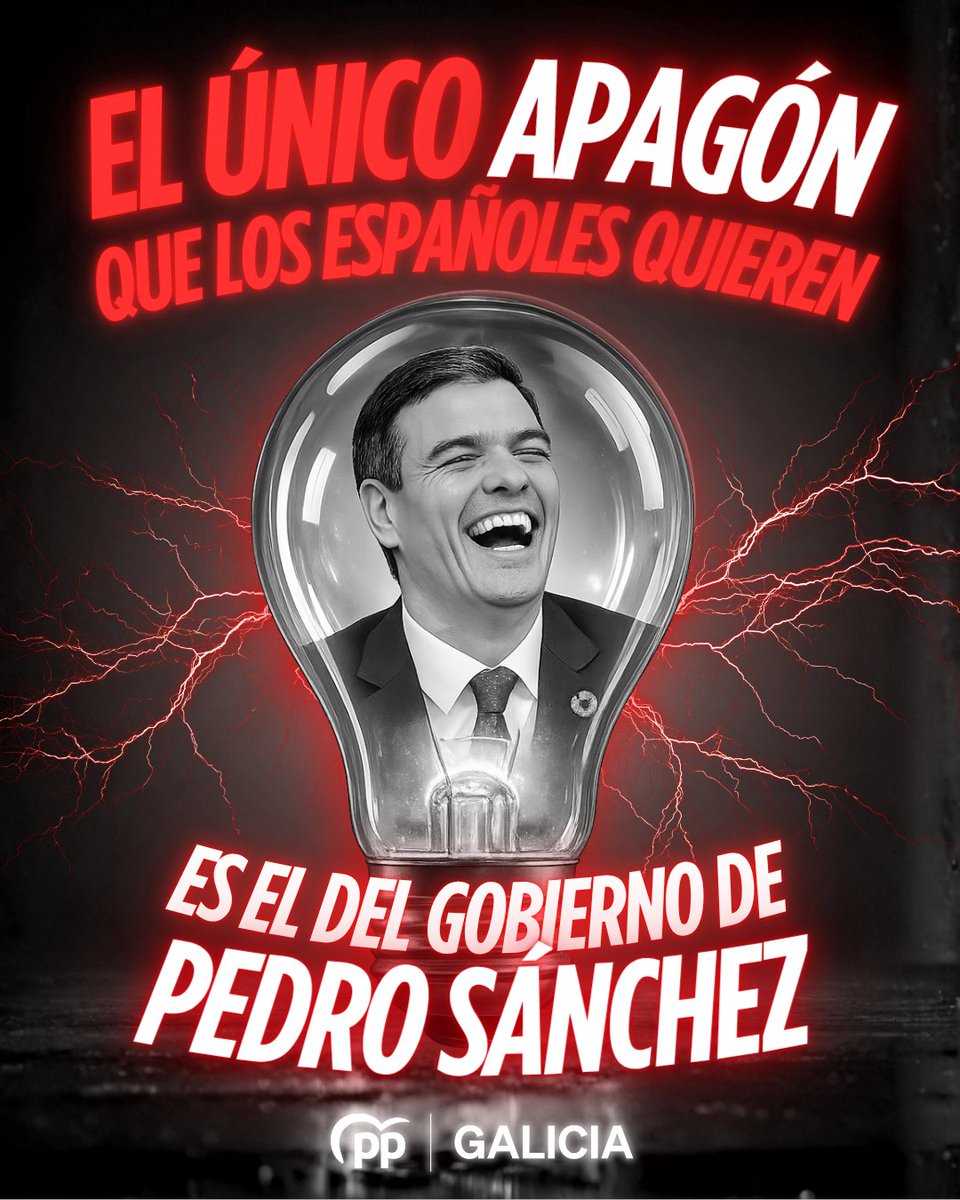 💡 El único interruptor que apetece bajar ahora mismo... es el de Pedro Sánchez.