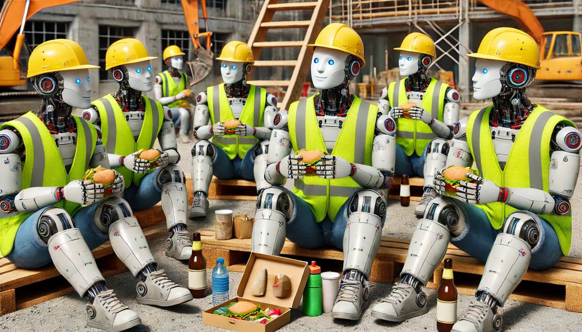 Construonetwork's tweet image. Robot workers on construction sites… progress or problem? 🤖

Would robots improve safety and productivity, or take away the human skill that makes this industry what it is?

Leave your opinion below...

#Construo #ConstructionTech #ConstructionIndustry #BuiltEnvironment #AI