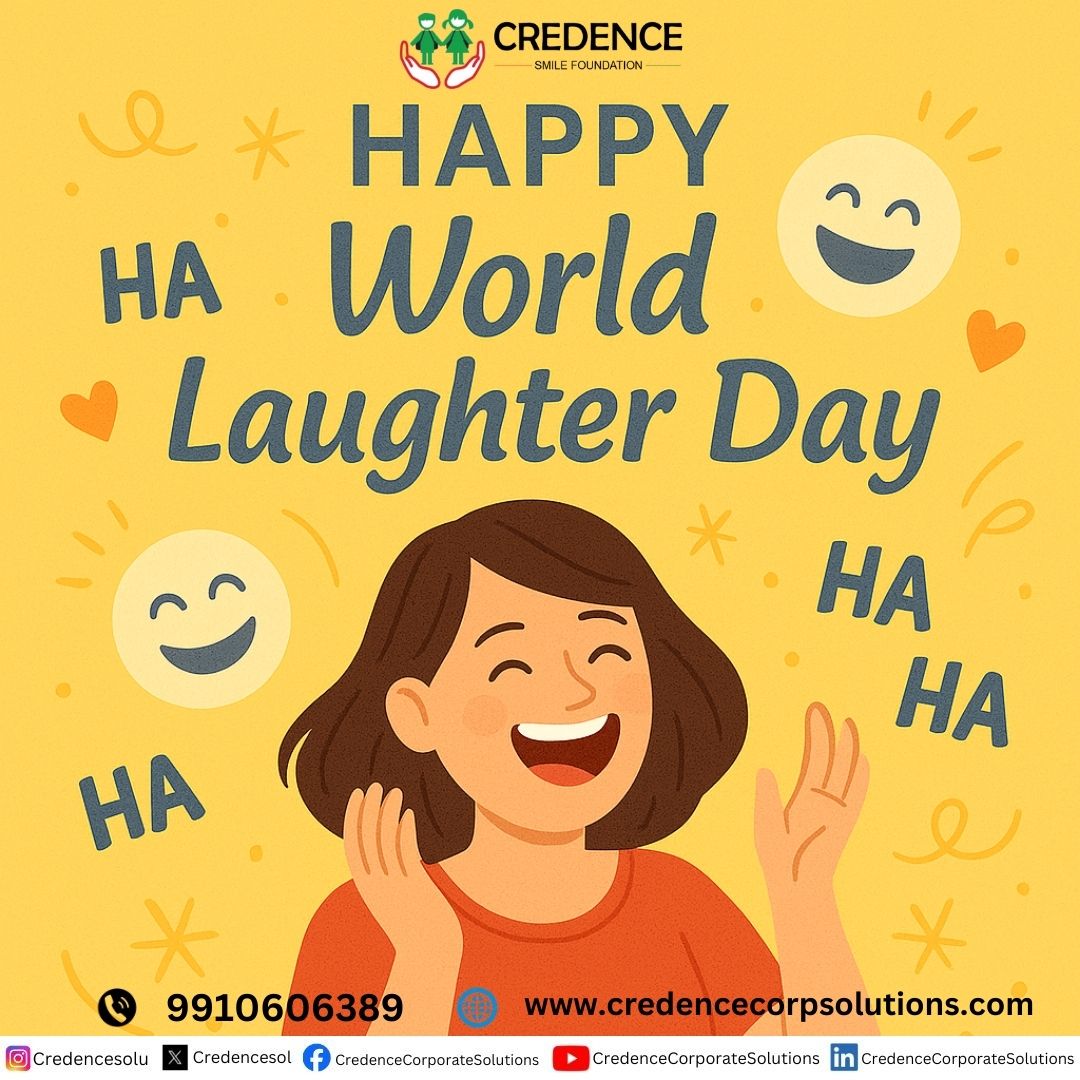CredenceSmile's tweet image. Laugh more, stress less! Celebrate joy on World Laughter Day! 😄 #Joy #SmileMore