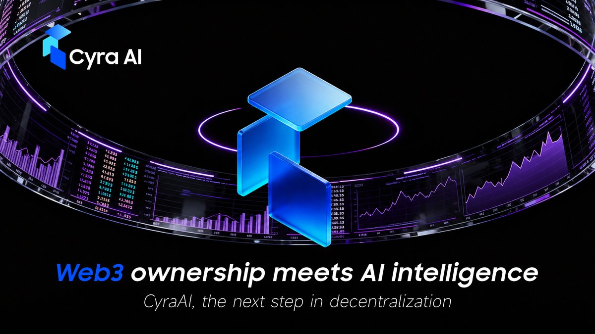 CyraAI_'s tweet photo. πWeb2 AI brings great benefits, but itβs still controlled by central entities
Web3 gives you ownership over your assets,But lacks built-in intelligenceπ€
CyraAI changes this by combining decentralized assets with cutting-edge AIβ‘οΈ
#CyraAI #Web3 #AI #Blockchain https://t.co/qIvRmuUY0a