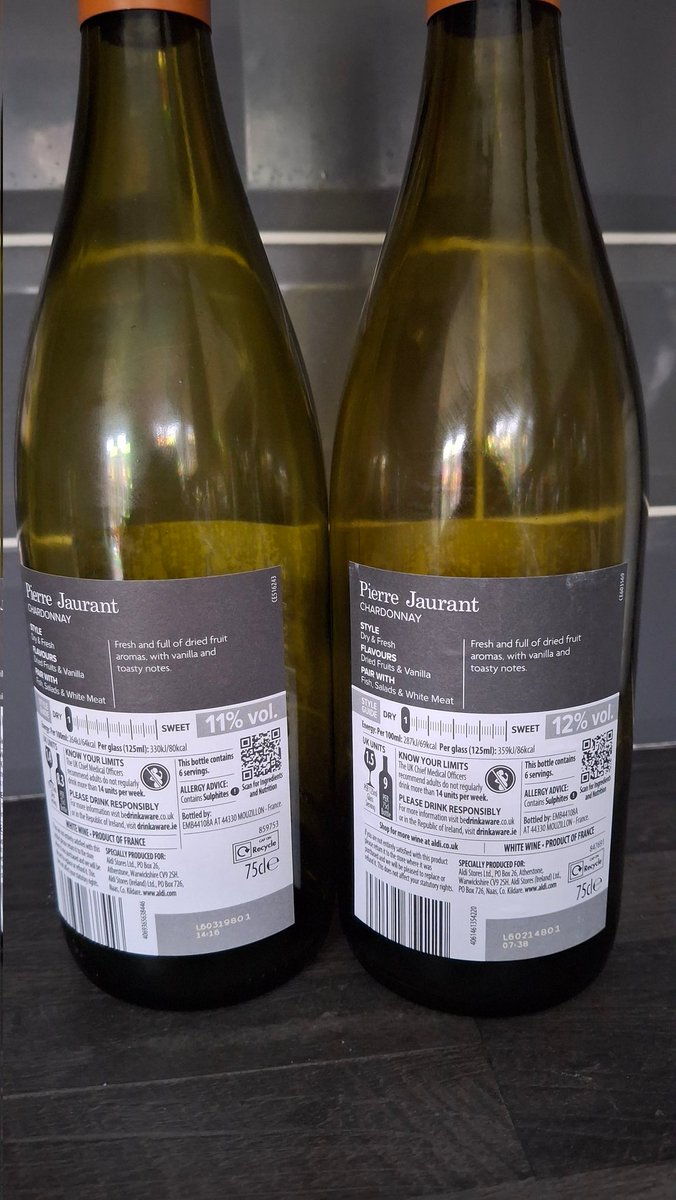 bustersnodgrass's tweet image. Hey @AldiUK , nice bit of #pricegouging . Reduced the alc % to 11% and then increased the price by 10p too #aldi
