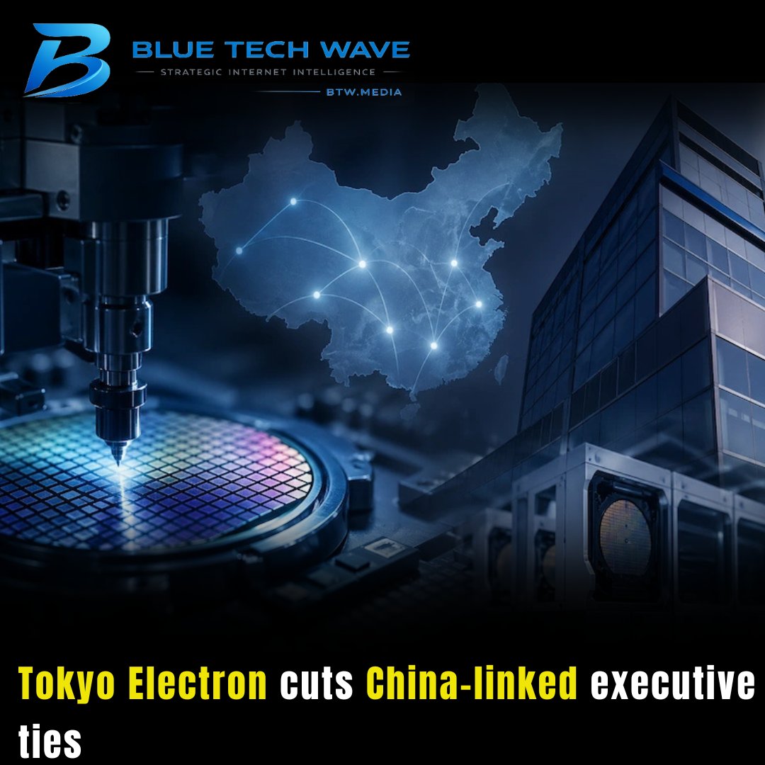 MediaBtw's tweet image. Tokyo Electron cuts ties with China-linked executive over investment links to rival chip tool startups.
Learn more: btw.media/en/tokyo-elect…
#TokyoElectron #executive #China