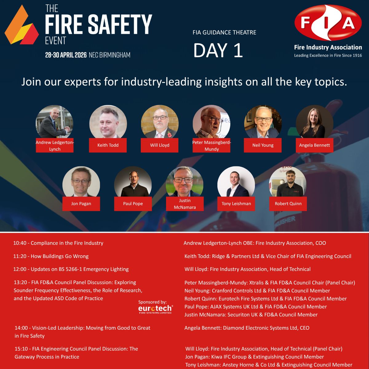 FireIndustry's tweet image. It starts here.

Day 1 of the FIA Guidance Theatre at The Fire Safety Event is all about getting to the heart of the industry’s biggest challenges.

📍 Come &amp;amp; see us at Stand 4/F90

#FireSafetyEvent #FIA #FireSafety