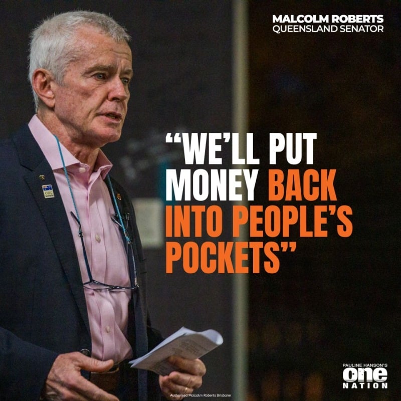 MRobertsQLD's tweet photo. "Putting money back into your pocket" wasn't just a 2025 election promise; it remains at the heart of everything we do.

Decades of the Lib-Lab uniparty have left everyday Aussies struggling to make ends meet. 

You’ve worked for your money, and it’s about time the government stopped treating your wallet like it's theirs.

Policies: https://t.co/6oOmfnzwPe