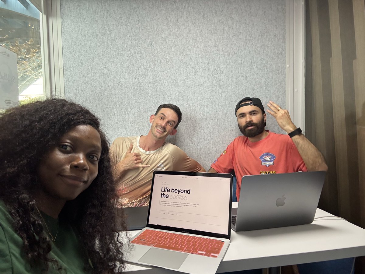Adedamolajoke's tweet photo. Finally jumped on NSTV with @prxshantbagga and @Jackos_69. Thanks for the invite, guys! ✨

Shared my journey so far at @ns and did a soft launch of my portfolio live on screen 👀

Recording dropping soon. https://t.co/rYhXNXS7IC