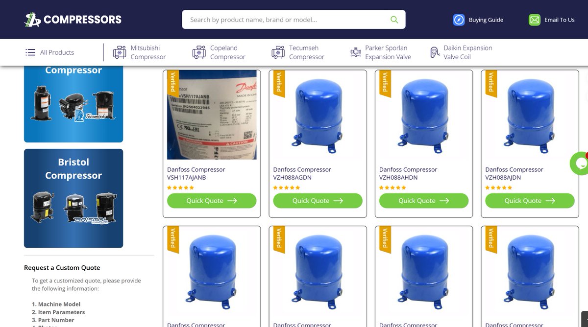 as_aerodynamic's tweet image. Danfoss Inverter Compressor Inventory In stock.

1M+ SKUs | Always Ready

#Danfoss #conditioner #Refrigeration #compressor
#hvac #hvacr #refrigeration #hvactech #hvacservice #hvacrepair #cooling #heating 

🌐 Check out:
ascompressors.com/refrigeration-…