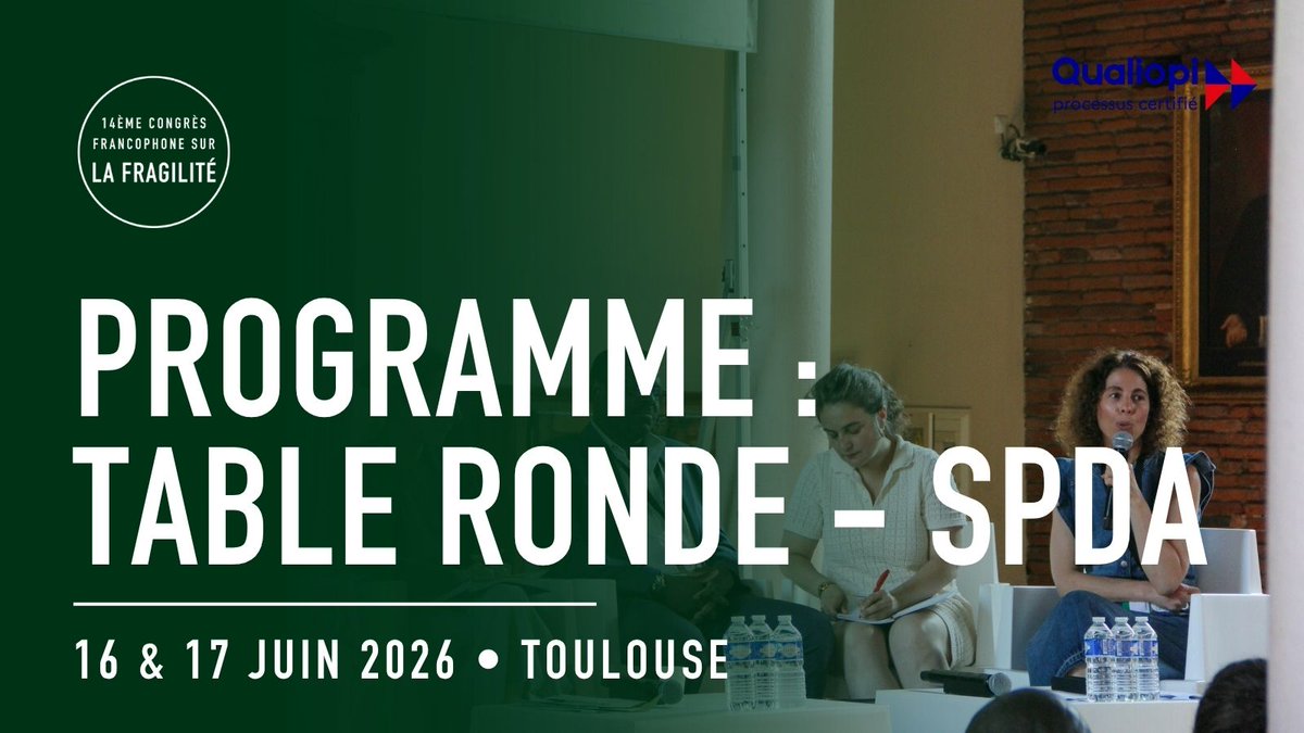 CFragilite's tweet photo. 📢 #Fragilité2026 : Table ronde sur le #SPDA, le nouveau guichet unique départemental !

🔹 16:00 : Cadre national et évolutions 2026 – Séverine Gorszczyk
🔹 16:10 : Retour terrain en Haute-Garonne – Violaine Gourdou
🔹 16:20 : SPDA + #ICOPE = meilleure détection de la fragilité – Pr Maria Soto

💡 Comment le SPDA révolutionne l’accès à l’autonomie ?

🔗 Programme & inscriptions : https://t.co/EEWEXebi3p
#Autonomie #Gériatrie #SantéPublique #BienVieillir