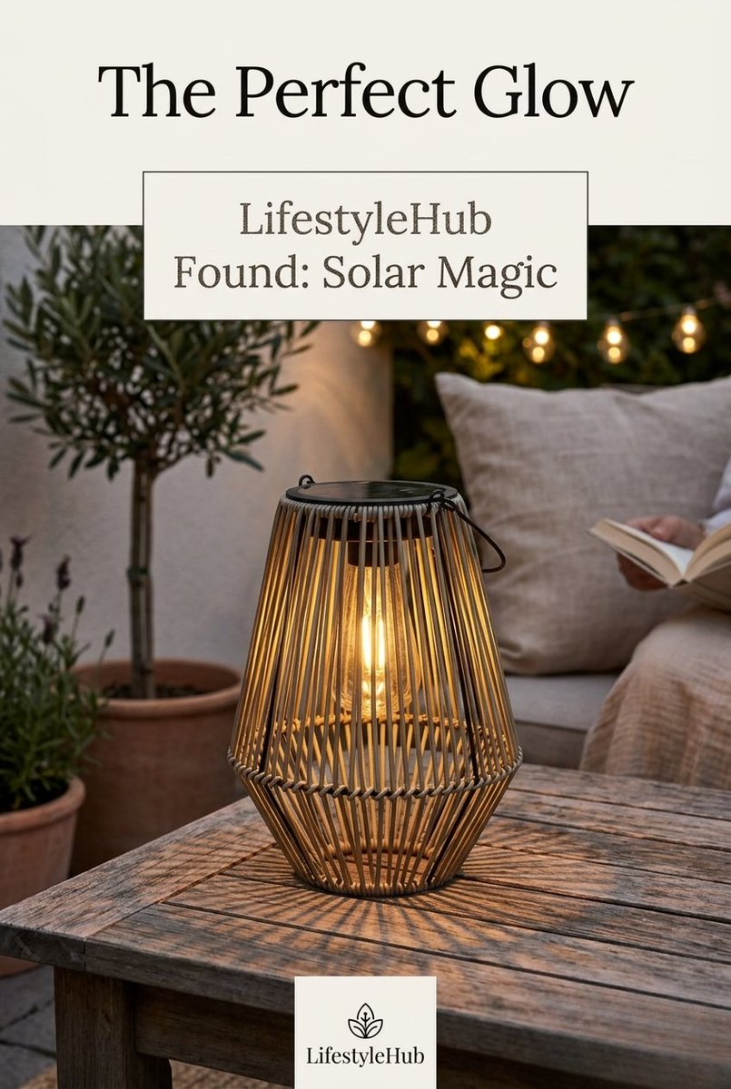 Lifestylehubme's tweet image. The "Sustainable Glow" era is here. 
Found the perfect solar lantern that actually looks like a high-end design piece. Rattan aesthetic, zero wiring, and it recharges itself all day to light up your nights.
The ultimate garden vibe shift for 2026. 
#OutdoorLiving #GardenDesign