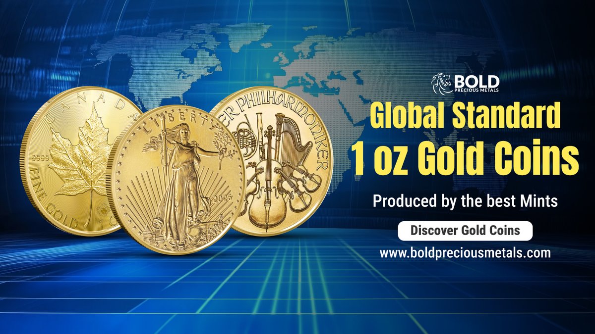 Bold_PM's tweet image. Invest in Global Gold 🌍💰

Secure your wealth with 1 oz gold coins from world-renowned mints. A smart choice for stability, value, and long-term growth.

Get Now
boldpreciousmetals.com/gold-bullion/g…

#BoldPreciousMetals #GoldInvesting #GoldCoins #PreciousMetals #SafeHaven