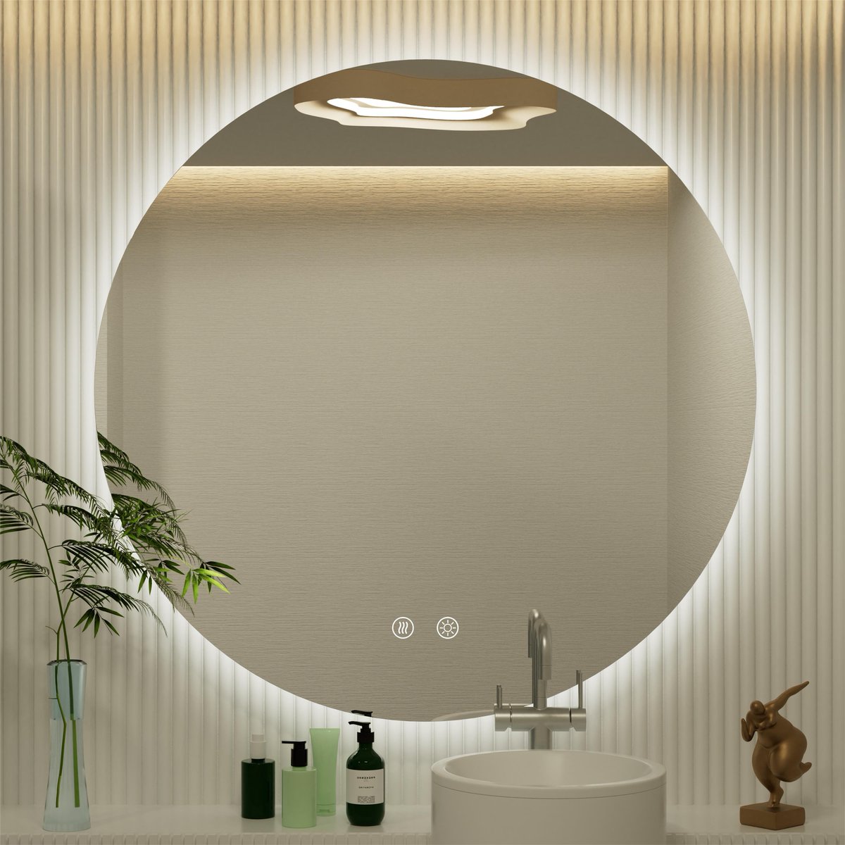 JSneijder2024's tweet image. ✨Frameless Round LED Backlit Mirror✨
3 color temps: 3000K/4500K/6000K
10%-100% stepless dimmable &amp;amp; memory function
Anti-fog + 5mm ultra-clear glass
Upgrade your bathroom vibe💡
👉amazon.com/dp/B0GL7ZRW85
#BathroomGoals #SmartHome #HomeDecor
 #LEDMirror #Mirror #antifog #vanity