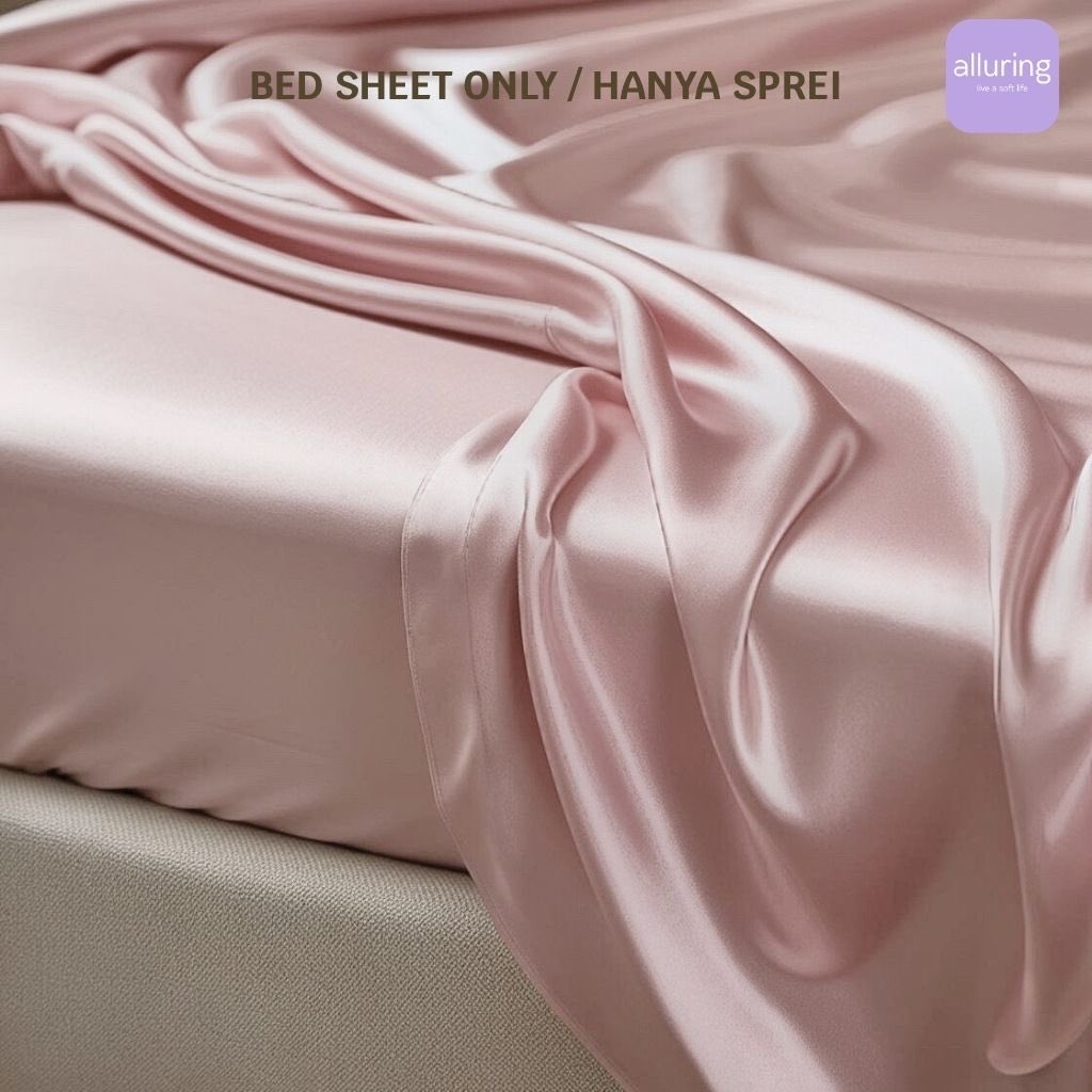 ALLURING Sprei Satin Silk Premium Original  - KHUSUS SPREI NYA SAJA (TANPA SARUNG BANTAL GULING &amp; BEDCOVER)

s.shopee.co.id/8phZvkqZ8f