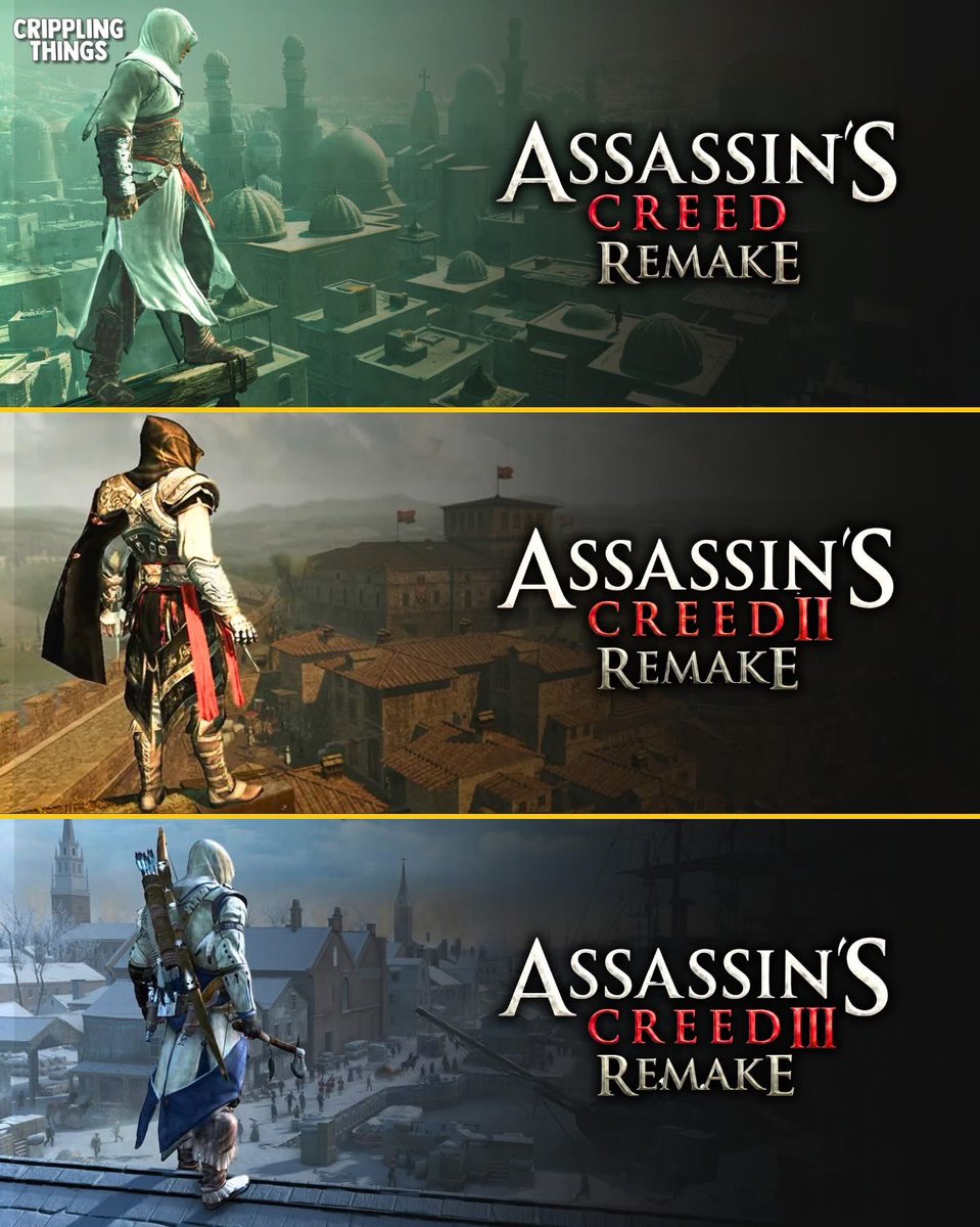 xxlaragyxx's tweet image. Who would want to see the old Assassin creed games remade? 

#Assassinscreed #AC