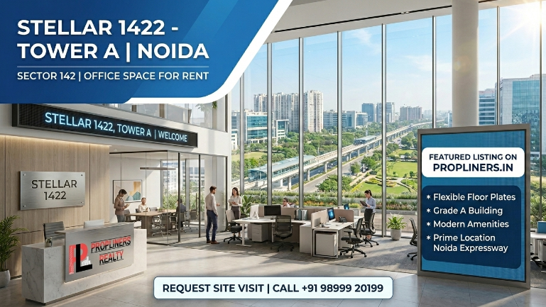 propliners's tweet image. Need a Grade-A office in #Noida? 🏢

Stellar 1422 Tower A (Sector 142) is officially ready for leasing!
 propliners.in/stellar-1422-t…
#CommercialRealEstate #NoidaExpressway #OfficeRent #ProplinersRealty