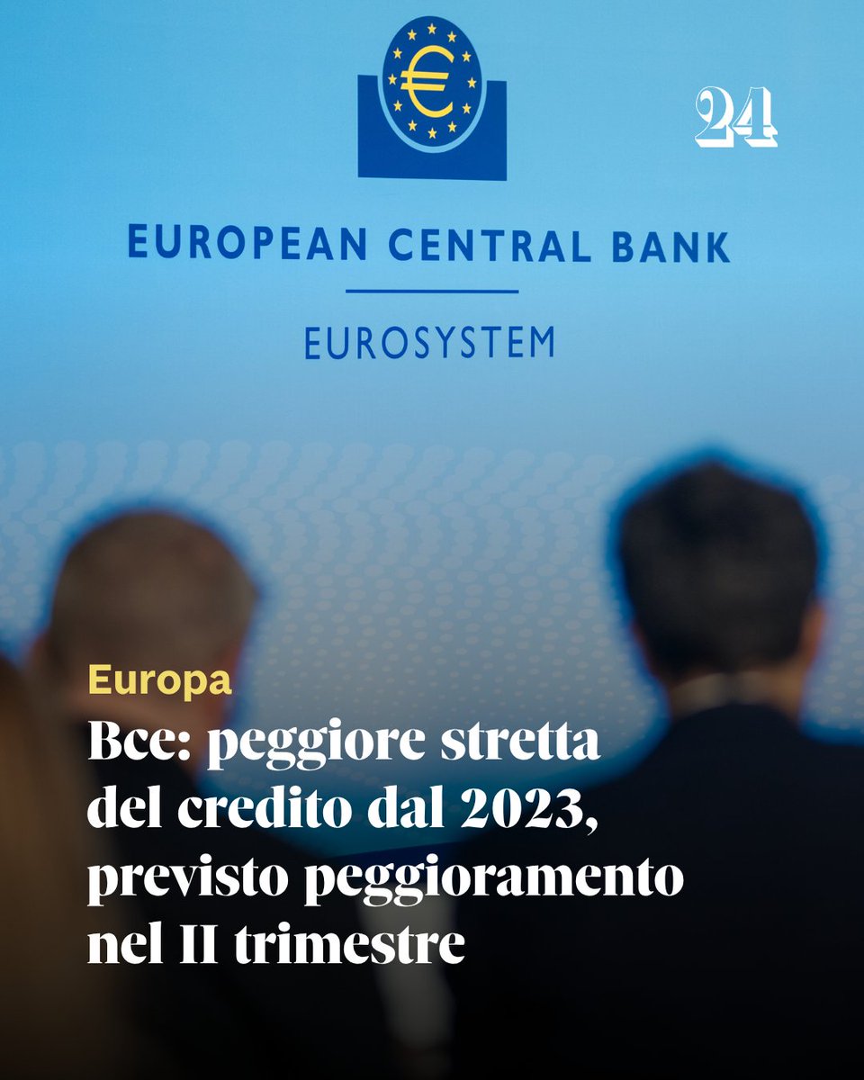 sole24ore's tweet image. ➡️ Leggi l'articolo: ilsole24ore.com/art/bce-banche…

#Bce #Europa #credito #IlSole24Ore