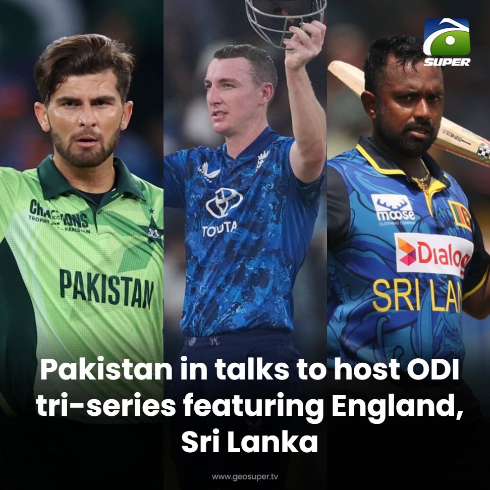 geosupertv's tweet photo. Pakistan eyes blockbuster tri-series action! 🔥🏏

Read More: https://t.co/csFK0bi3kx

#pakistancricket #englandcricket #SriLankaCricket #ODITriseries https://t.co/7u3QuxdXdN