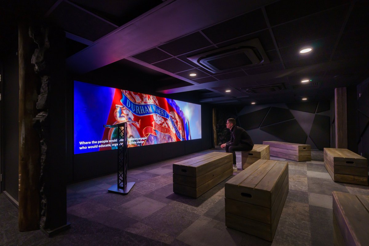 LeyardEurope's tweet image. How to bring a century of history to life without losing its soul? At @RedhillsDurham,  a #Leyard VDS #LEDwall, developed in close collaboration with @ElectrosonicAV, creates an #immersive space that connects visitors with the region’s mining heritage.
➡️leyardeurope.eu/en/case-studie…