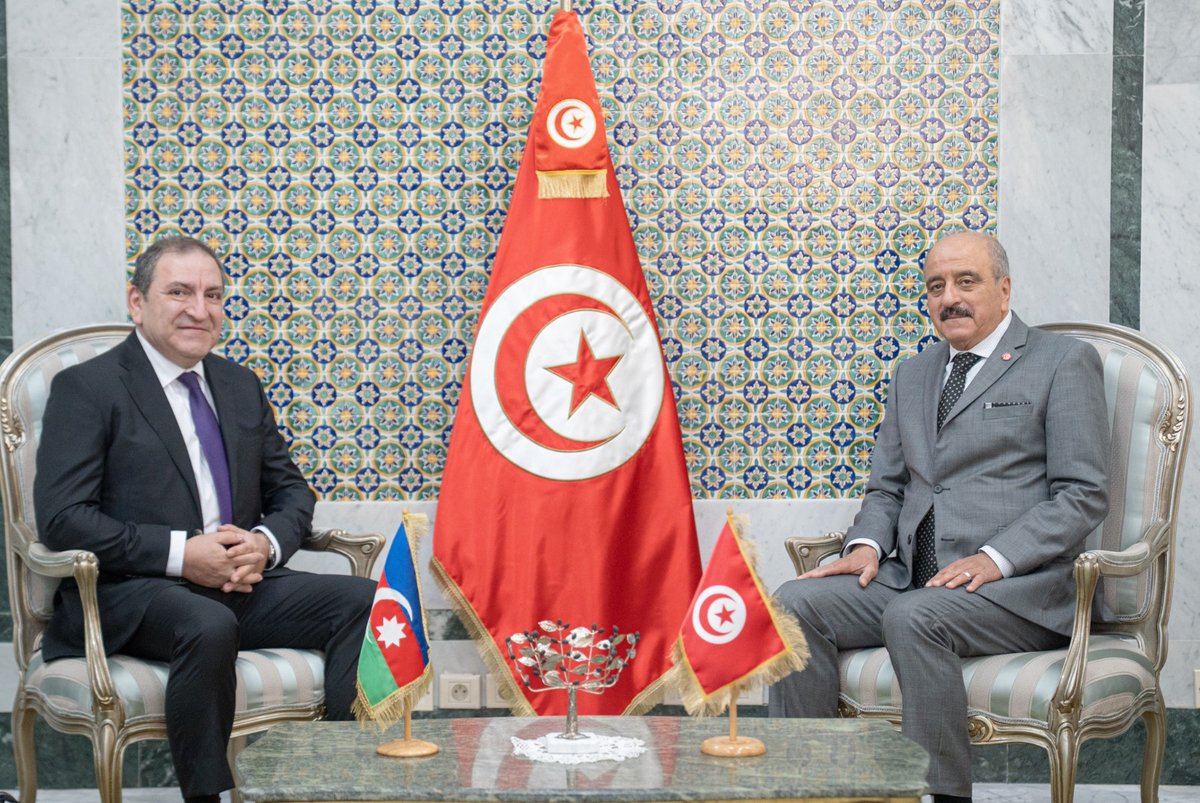 Tunisian Minister of Foreign Affairs, Mr. Mohamed Ali Nafti, received Tural Rzayev, Ambassador Extraordinary and Plenipotentiary of the Republic of Azerbaijan to the Republic of Tunisia, resident in Algeria.assabahnews.tn/ar/%D8%A7%D9%8…