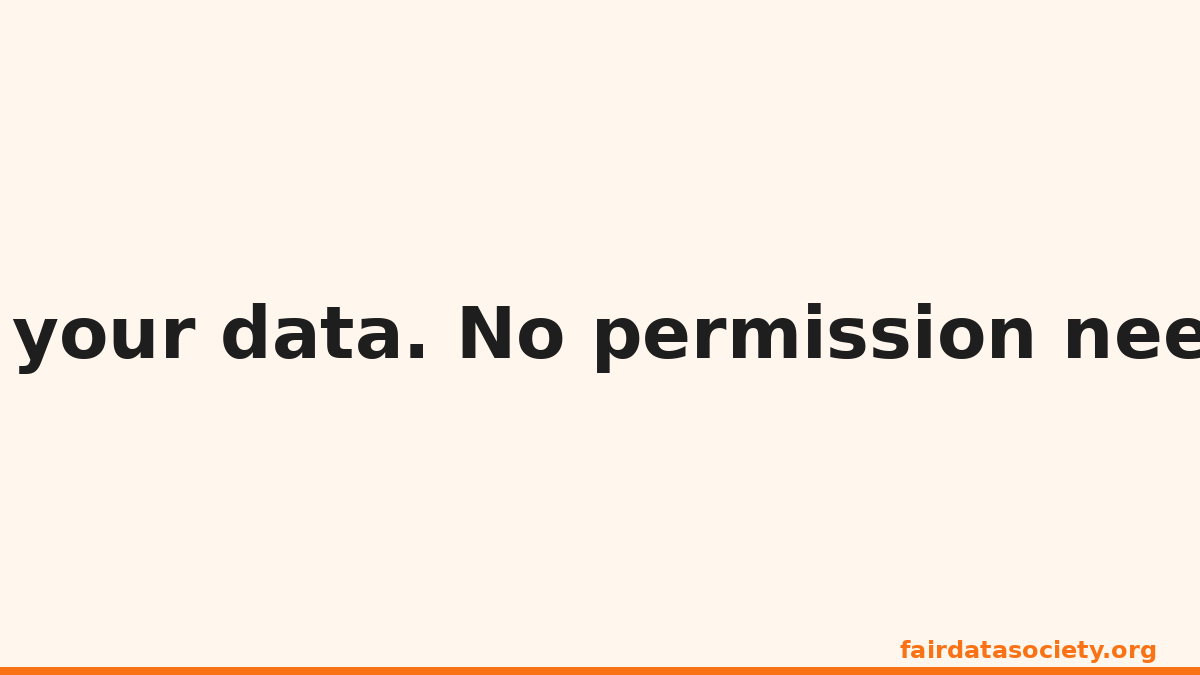 FairDataSociety's tweet image. You don't need permission to own your data. You just need the right tools. #FairData