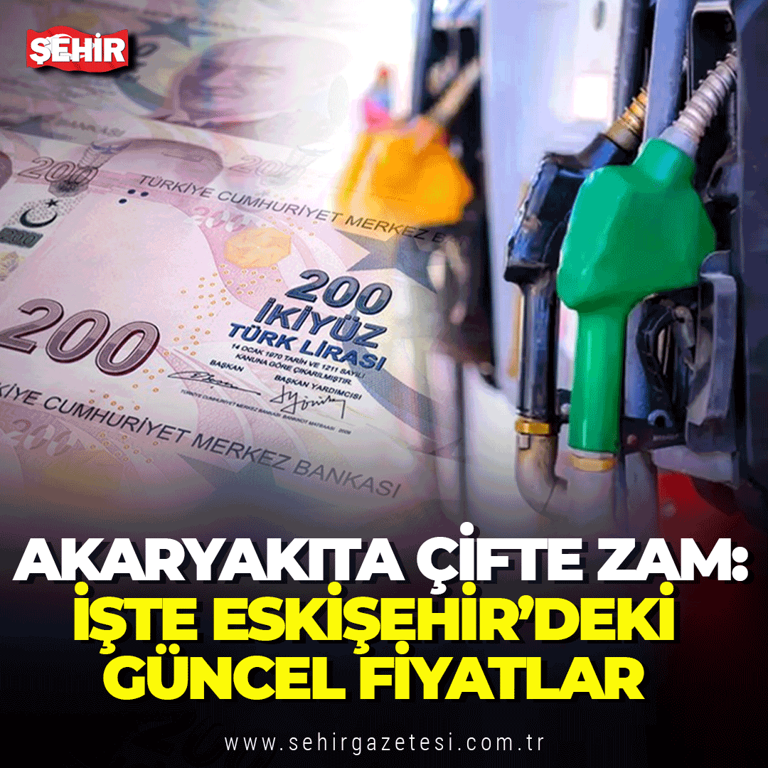 sehirgazetesi's tweet image. Akaryakıta çifte zam: İşte Eskişehir’deki güncel fiyatlar sehirgazetesi.com.tr/akaryakita-cif… 
#eskişehir #akaryakıt #zam