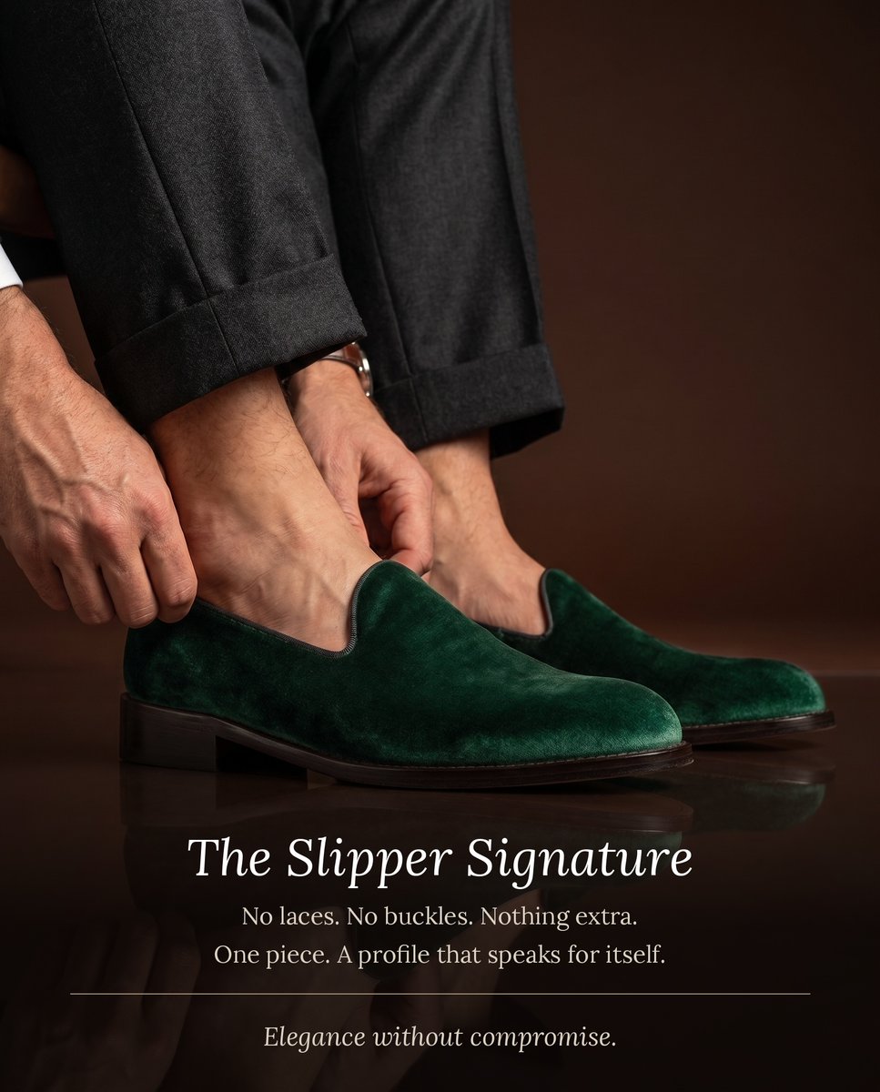 Hockerty_'s tweet photo. No laces. No buckles. One seamless piece. The Slipper Signature, for the moments that actually matter. 
https://t.co/cv51iR5Gje 🖤 https://t.co/qE0JwbWElZ