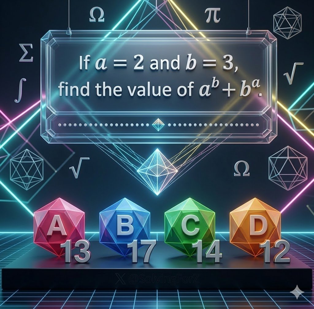 SolvingForZ's tweet image. Math Test 🤯 comment your answer 💯

#math #maths #mathematics #mathtest #mathquiz #physics #learn #learning #study #education #algebra #calculus #numbers #school #college
