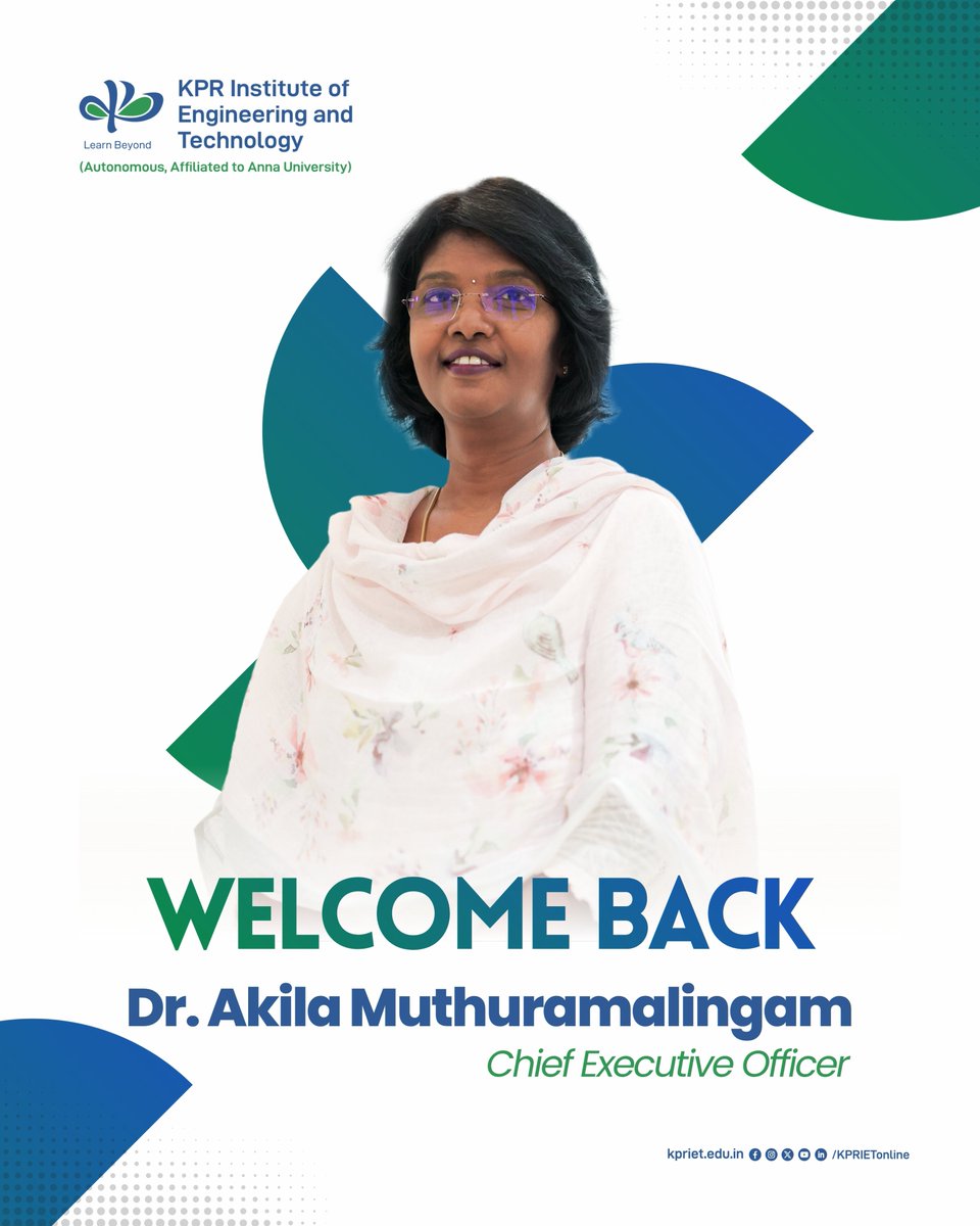 KPRIETonline's tweet image. She’s back. The energy rises.
Welcome back to KPRIET, Ma’am. 

Your presence inspires, your vision leads and your journey continues to shape futures.

KPRIET moves forward—stronger than ever.

#WelcomeBack #KPRIET #LearnBeyond #CampusLife #NewBeginnings