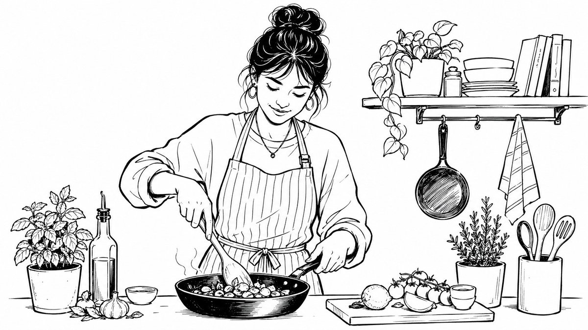 Dynamic Ink Line Art with Bold Outlines - PromptGather image 1