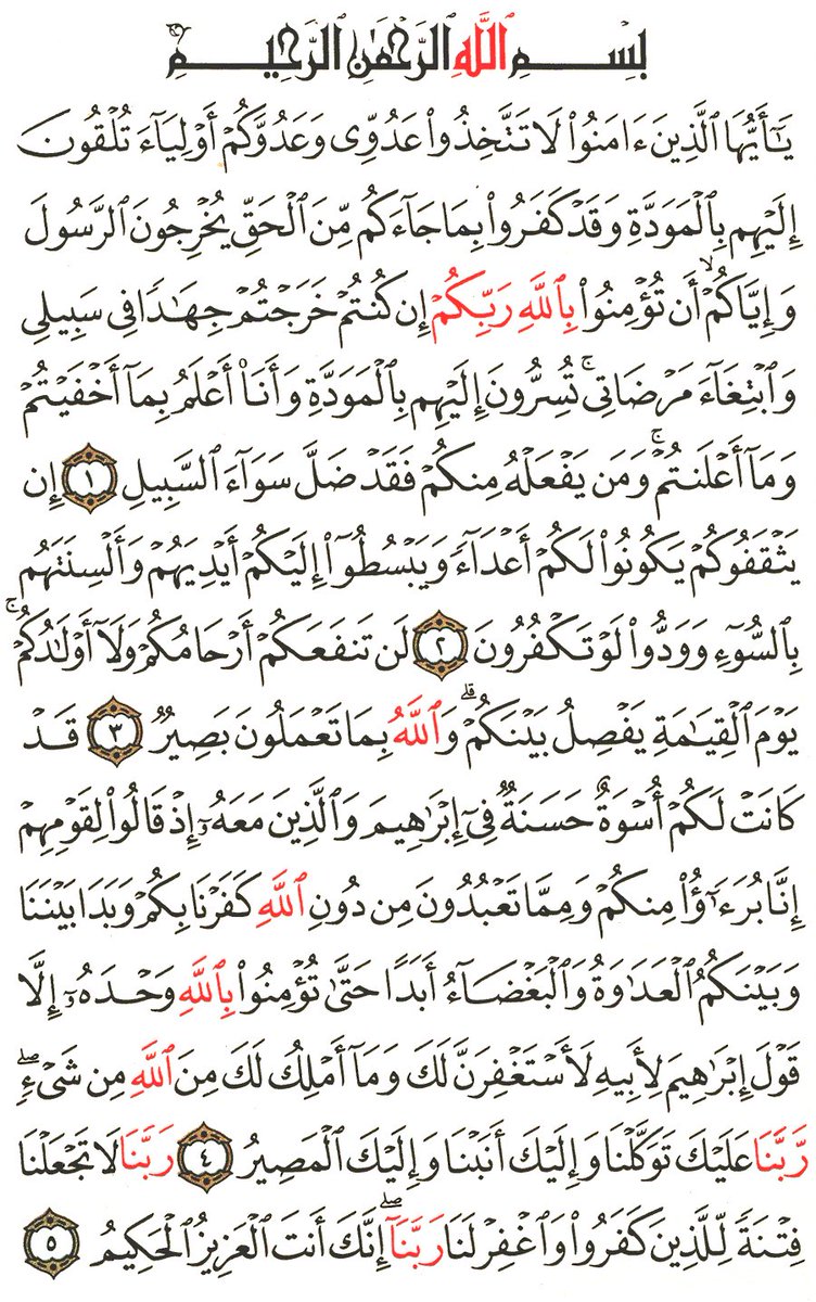 akiluno_a's tweet photo. من هي الممتحنة !!؟
ومن هو أشقى القوم !!؟ اذا عرفتها باذن الله لن تنساها وستبقى فى ذاكرتك 
سورة الممتحنة من سور الجزء الثامن والعشرين ، هل تعلمون إن أسماء بعض السور توقيفية ؟! توقيفية : يعني لازم نقف عند إسم السورة ونعرف سبب تسميتها ..
من هي الممتحنة !!؟ 
الممتحنة هي : أم كلثوم بنت عقبة بن أبي معيط !!  
وعقبة بن أبي معيط الذي لقب (بأشقى القوم) 
الذي أتى بسلإ جزور (سلا جزور يعني أمعاء الشاة والقاذورات اللي في بطن الشاة )  مصارين وكرشه ووضعها علي ظهر النبي (صلى الله عليه وسلم) وهو ساجد ، وهو نفس الشخص اللي لف رداءة وخنق به النبي (صلى الله عليه وسلم) وهو يصلي فنقص الأكسجين عنه وأغمي على النبي عليه الصلاة والسلام ، وهو نفس الشخص الذي بصق في وجه النبي علية الصلاة والسلام ، وبالرغم من ضلال عقبة ابن أبي معيط ربنا أخرج من صلبه من يوحد الله وهي ابنته أم كلثوم ..
#أم كلثوم كانت ذكية جداً وكانت تحب العلم وكانت من قلائل النساء الذين يهتمون في العلم بمكة . 
و يدخل الإيمان في قلب أم كلثوم ولكن تكتم إيمانها عن أبوها عقبة بن أبي معيط وعن إخوتها عمارة ، والوليد .
#ويأتي موعد الهجرة ويهاجر النبي علية الصلاة والسلام ، وأم كلثوم تريد أن تهاجر مع النبي صلى الله عليه وسلم ولكنها تخاف من بطش أبوها وإخوتها فتصبر أم كلثوم ... 
#وتأتي غزوة بدر ويقتل أبوها عقبة بن أبي معيط ويموت علي الكفر 
وتكبر أم كلثوم وعندها (16او 17) سنة ، وهي في سن الزواج ويتقدم لخطبتها أشرف شبان مكة وترفض أم كلثوم وتصبر وحلمها دين محمد وأن تهاجر إلى النبي صلى الله عليه وسلم في المدينه ويحصل حدث يغير حياة أم كلثوم ويأتي بعدها صلح الحديبية ويكون من شروط صلح الحديبية أن لو أحد ذهب للنبي صلى الله عليه وسلم إلى المدينه حتى يسلم فالنبي علية الصلاة والسلام يرد الشخص ويرجعه إلى مكة ، وتسمع أم كلثوم بشروط صلح الحديبيه فتعلم أنها من المستحيل أن تهاجر للنبي صلى الله عليه وسلم إلى المدينه ولو هاجرت النبي سيرجعها إلى مكة من أجل شروط الصلح ، 
#ويشتد الخناق على أم كلثوم وتقرر أن تهاجر حتى لو أرجعها النبي صلى الله عليه وسلم إلى مكه ..
#شابة عمرها يقارب 16 سنه تهاجر لوحدها إلى المدينة المنورة في الليل والطرقات بين مكه والمدينه وعرة والمسافه طويله ، ومن الممكن أن النبي صلى الله عليه وسلم يرجعها إلى مكة وسيعلم الجميع أنها مسلمة وتتأذي من إخوتها !!! ..
إنه ثبات كالجبال الراسية
#ويشاء الله وتهاجر أم كلثوم وتصل المدينة المنورة وتذهب للنبي (صل الله عليه وسلم) والنبي في حيرة من أمره والصحابة يقولوا : كيف نرجعها إلى مكة يا رسول الله ، والنبي عليه الصلاة والسلام صامت ينتظر أمرا من الوحي ( وما ينطق عن الهوي ، أن هو الا وحي يوحى ) ..
وينزل الفرج من السماء ، جبريل الوحى من فوق سبع سموات في أمر ام كلثوم وتنزل ايات سورة الممتحنة :
( يا أيها الذين أمنوا اذا جاءكم المؤمنات مهاجرات فأمتحنوهن الله أعلم بأيمانهن فأن علمتموهن مؤمنات فلا ترجعوهن الي الكفار) 
وينزل أمر الله من فوق سبع سموات بأن أم كلثوم لا ترجع إلى مكه ويقبلها الله سبحانه وتعالى ........
#والله يجزيها علي صبرها فتتزوج ليس من أشراف مكة فقط بل من : عبدالرحمن بن عوف ، أحد العشرة المبشرين بالجنة وأغنى أغنياء المدينه المنورة واشرفهم
، تلك كانت قصة اسم سورة الممتحنة ... 
#قصة أم كلثوم بنت عقبة بن أبي معيط الصابرة المحتسبة .